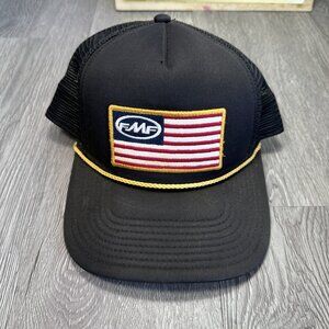 FMF SOUTHERN CALIFORNIA Black USA FLAG TRUCKER HAT Team Baseball Surf Beach Cap